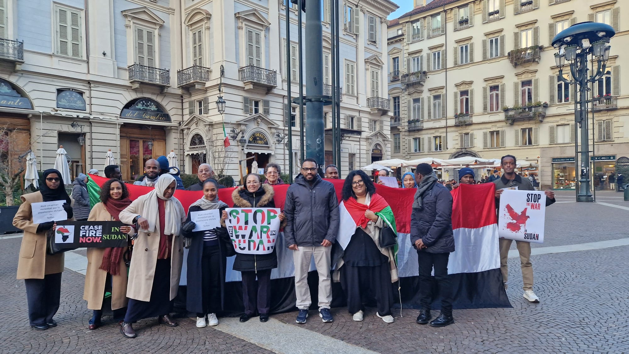 Sudan protest in Stockholm